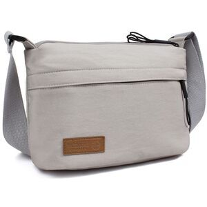 Stylish Crossbody Sling Satchel Canvas Bag Compact Strap Bag Pocket Day Travel